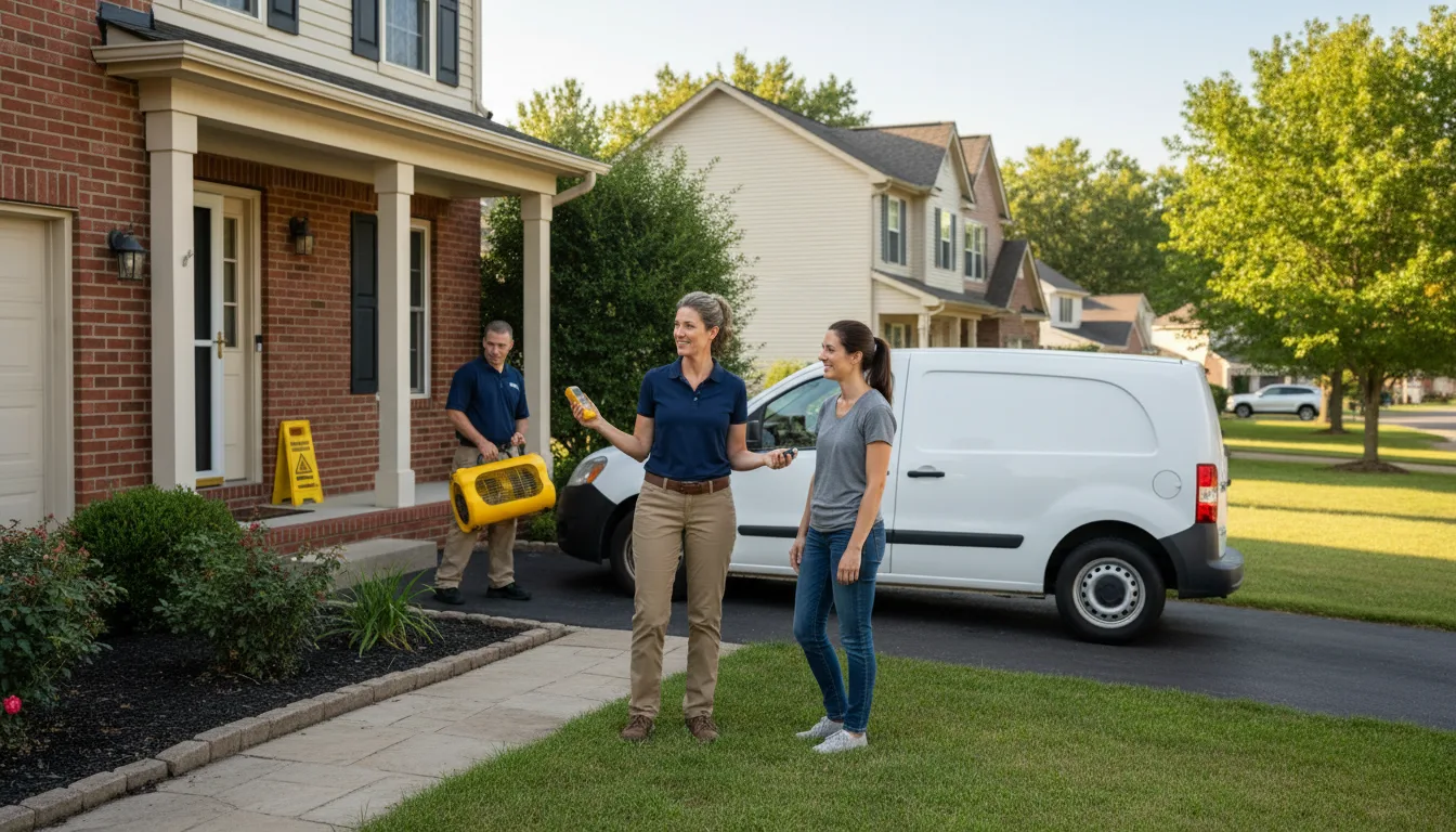 Residential water damage restoration in Carrolltown, PA